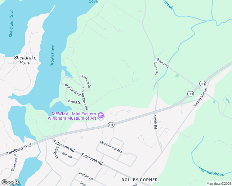 map of restaurants, bars, coffee shops, grocery stores, and more near 59 Sky Drive in Windham