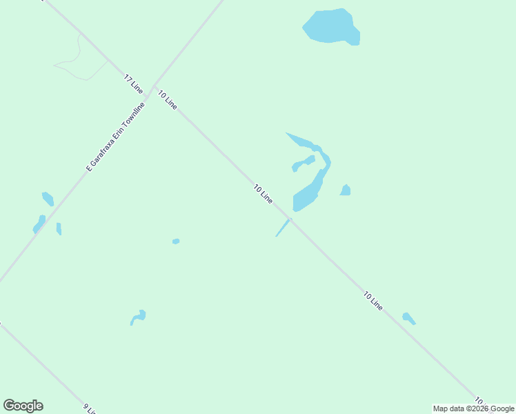 map of restaurants, bars, coffee shops, grocery stores, and more near 6110 10 Line in Erin