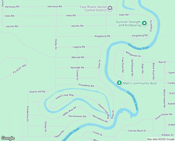 map of restaurants, bars, coffee shops, grocery stores, and more near 17127 Norwalk Road in Bend