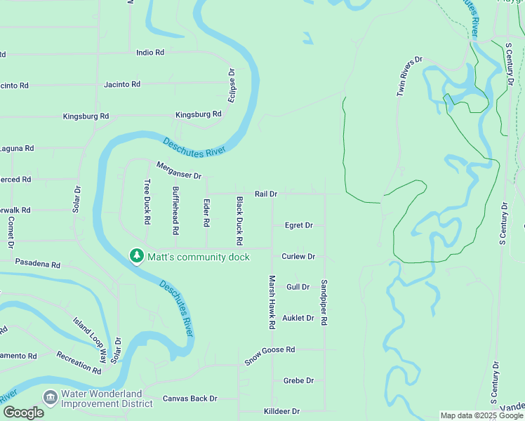 map of restaurants, bars, coffee shops, grocery stores, and more near 56273 Marsh Hawk Road in Bend