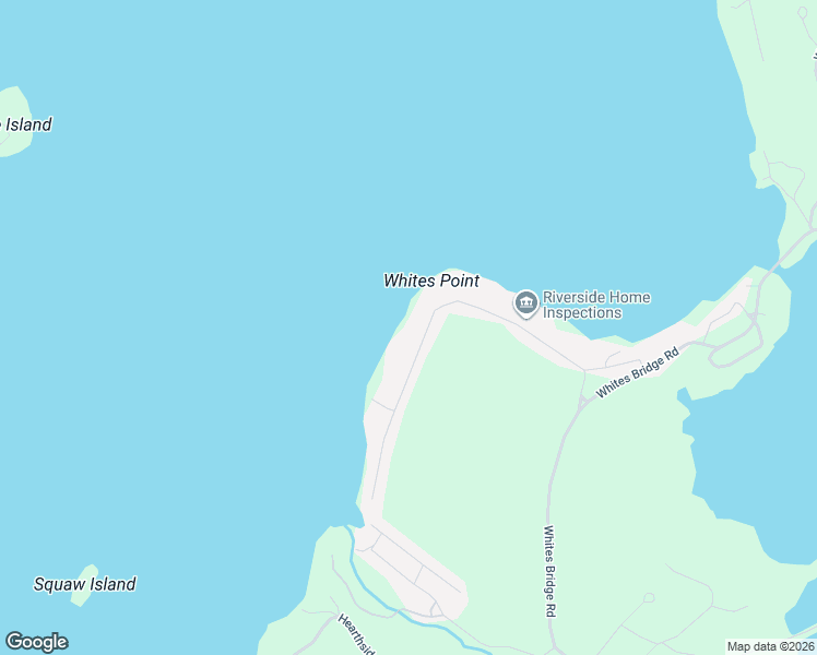 map of restaurants, bars, coffee shops, grocery stores, and more near 115 Whites Point Road in Standish