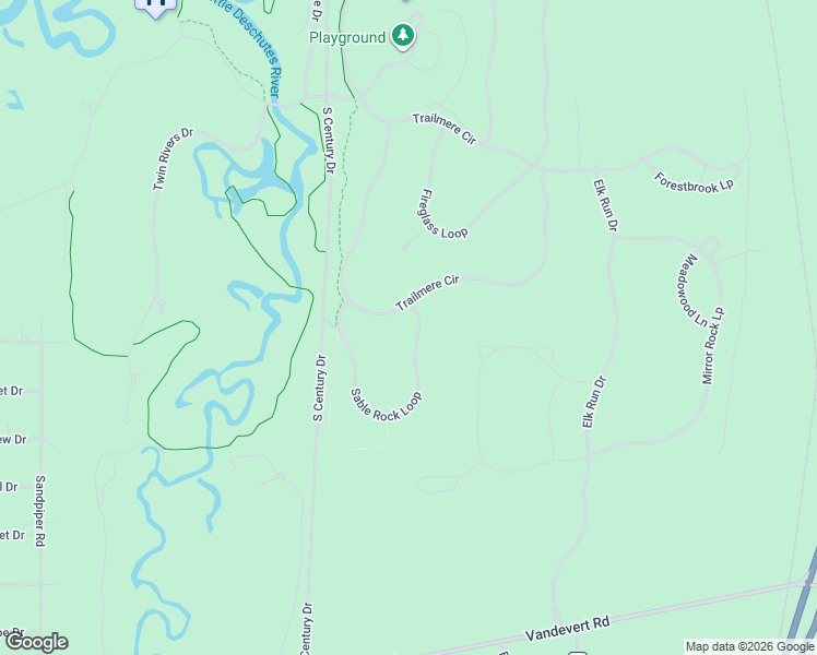 map of restaurants, bars, coffee shops, grocery stores, and more near 56154 Sable Rock Loop in Bend