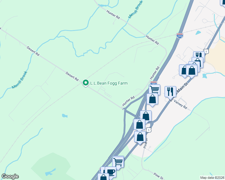 map of restaurants, bars, coffee shops, grocery stores, and more near 2 Conway Street in Freeport