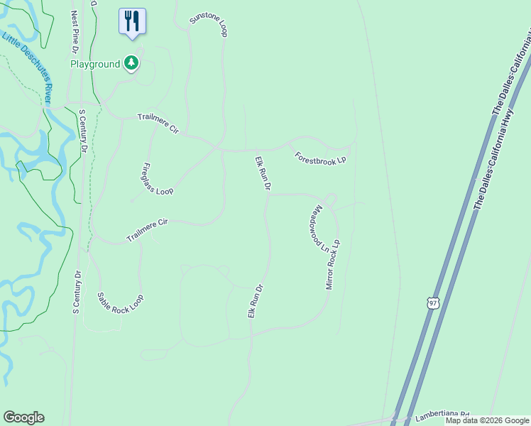 map of restaurants, bars, coffee shops, grocery stores, and more near 17800 Vandevert Road in Bend