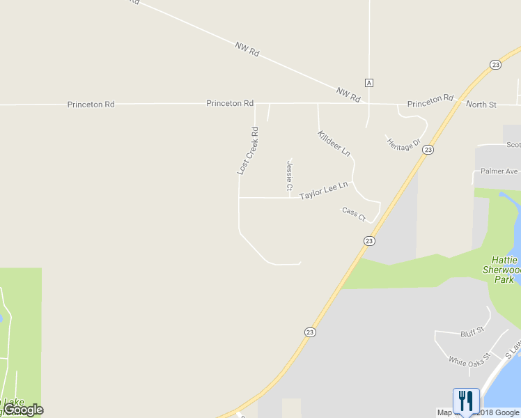 map of restaurants, bars, coffee shops, grocery stores, and more near W2035 Taylor Lee Lane in Green Lake