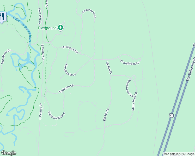 map of restaurants, bars, coffee shops, grocery stores, and more near 56241 Trailmere Circle in Bend