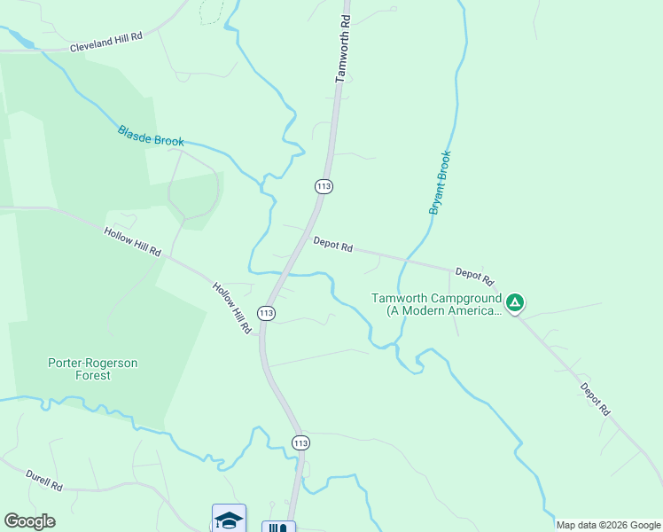 map of restaurants, bars, coffee shops, grocery stores, and more near 8 Depot Road in Tamworth