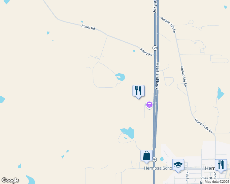 map of restaurants, bars, coffee shops, grocery stores, and more near 14277 Brandon Court in Hermosa