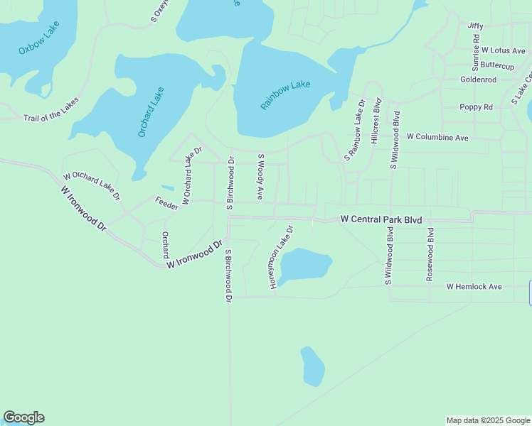 map of restaurants, bars, coffee shops, grocery stores, and more near 8914 West Central Park Boulevard in Baldwin