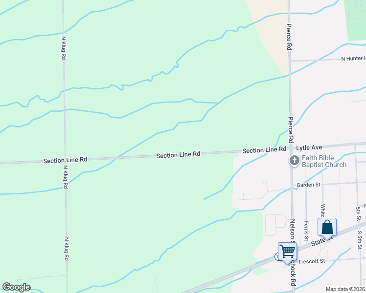 map of restaurants, bars, coffee shops, grocery stores, and more near 8607-8887 Section Line Road in Harbor Beach