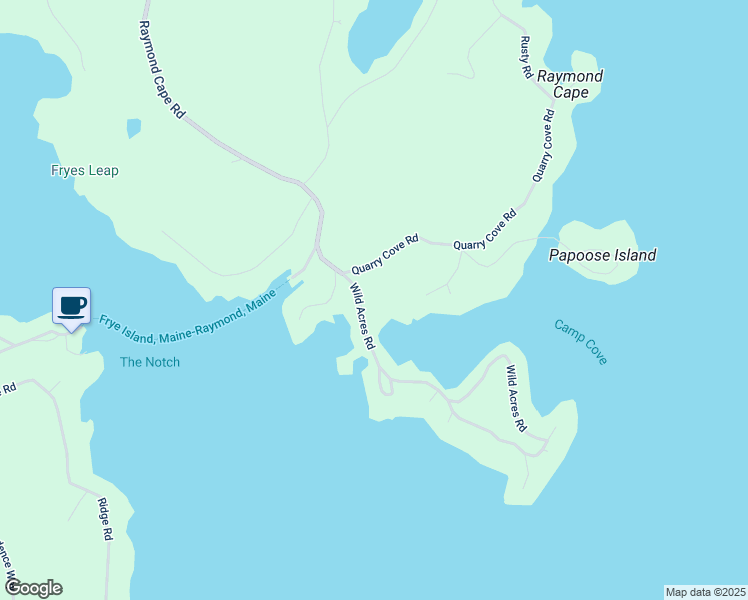 map of restaurants, bars, coffee shops, grocery stores, and more near 8 Wild Acres Rd in Raymond