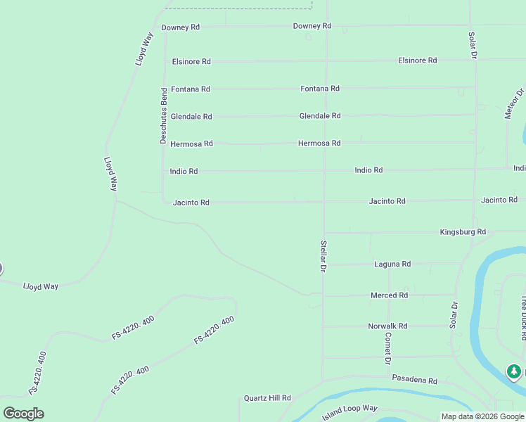 map of restaurants, bars, coffee shops, grocery stores, and more near 16953 Jacinto Road in Bend