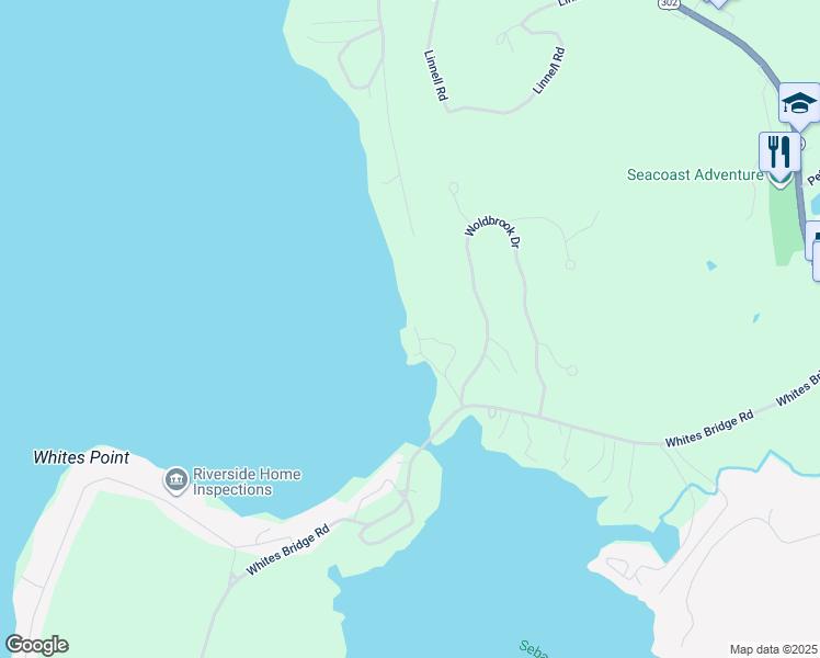 map of restaurants, bars, coffee shops, grocery stores, and more near 34 Kennard Road in Windham