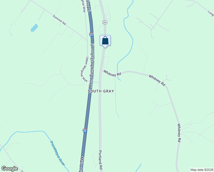 map of restaurants, bars, coffee shops, grocery stores, and more near 249 Portland Rd in Gray