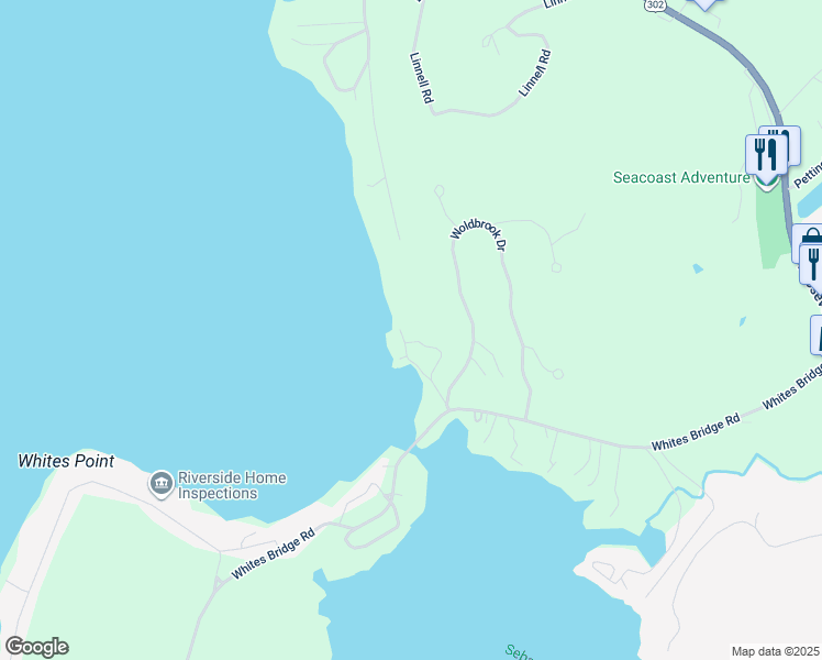 map of restaurants, bars, coffee shops, grocery stores, and more near 27 Kennard Road in Windham