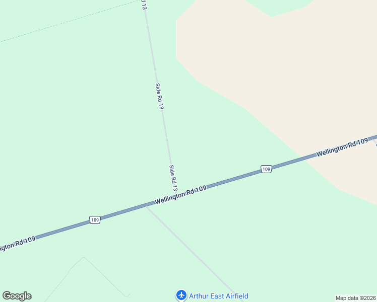 map of restaurants, bars, coffee shops, grocery stores, and more near 8407 Side Road 13 in Wellington North