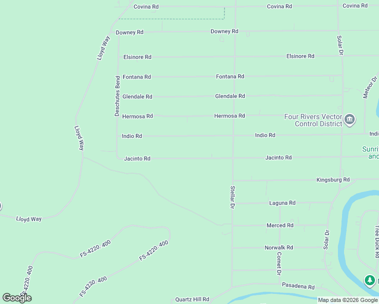 map of restaurants, bars, coffee shops, grocery stores, and more near 16948 Jacinto Road in Bend
