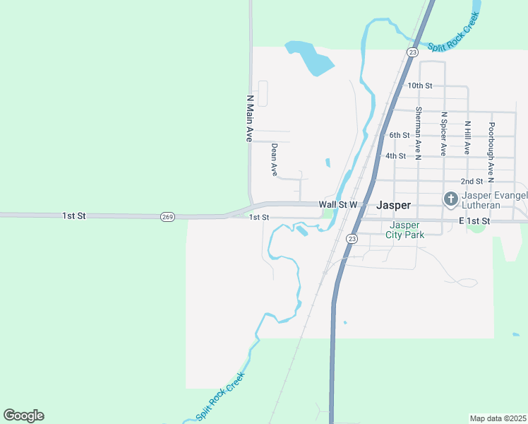 map of restaurants, bars, coffee shops, grocery stores, and more near 605 Wall Street West in Jasper