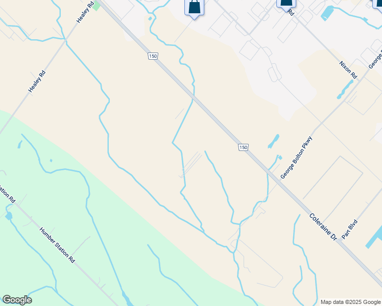 map of restaurants, bars, coffee shops, grocery stores, and more near 12724 Coleraine Drive in Bolton