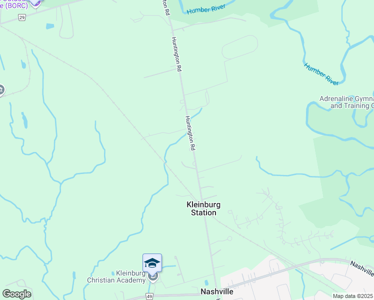 map of restaurants, bars, coffee shops, grocery stores, and more near 11140 Huntington Road in Vaughan