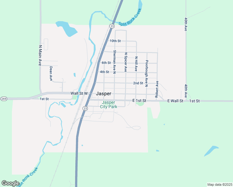 map of restaurants, bars, coffee shops, grocery stores, and more near 120 East Wall Street in Jasper