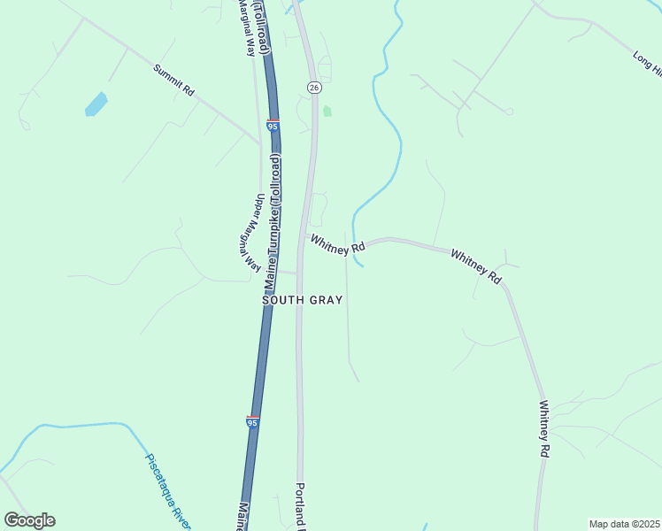 map of restaurants, bars, coffee shops, grocery stores, and more near 6 Whitney Road in Gray