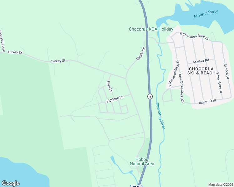 map of restaurants, bars, coffee shops, grocery stores, and more near 117 Eldridge Lane in Tamworth