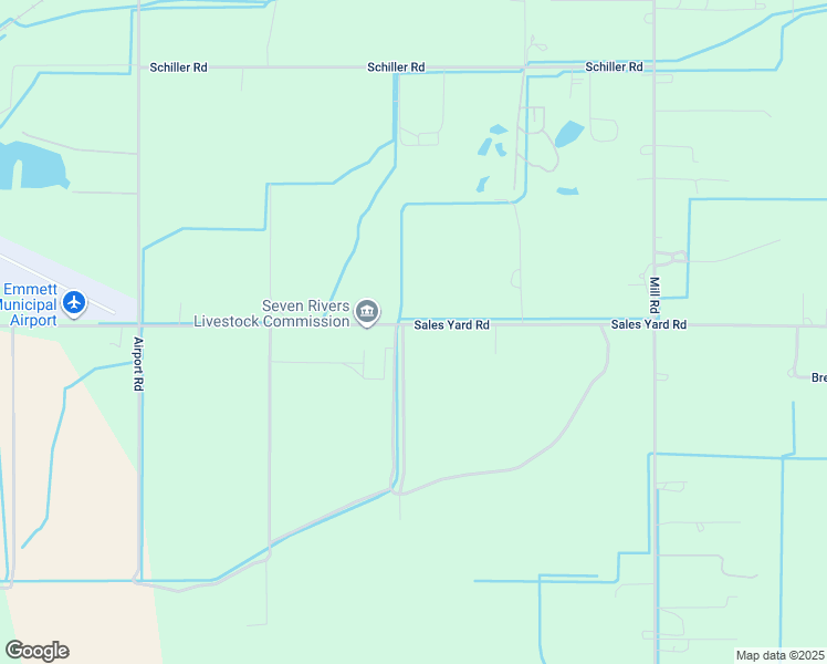 map of restaurants, bars, coffee shops, grocery stores, and more near 1517 West Sales Yard Road in Emmett