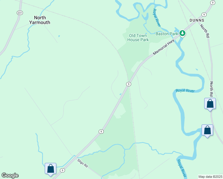 map of restaurants, bars, coffee shops, grocery stores, and more near 32 Hazel Lane in North Yarmouth