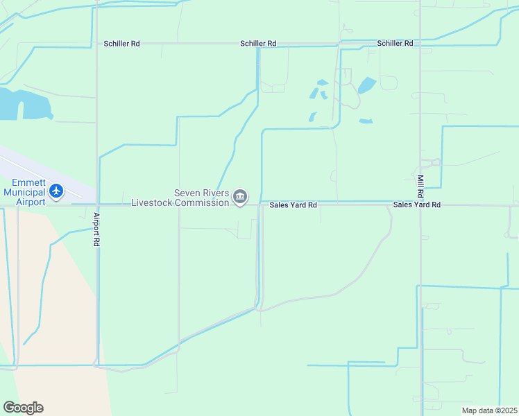 map of restaurants, bars, coffee shops, grocery stores, and more near 1517 West Sales Yard Road in Emmett