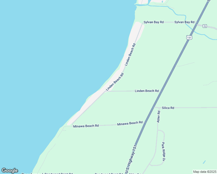 map of restaurants, bars, coffee shops, grocery stores, and more near N8560 Linden Beach Road in Fond du Lac