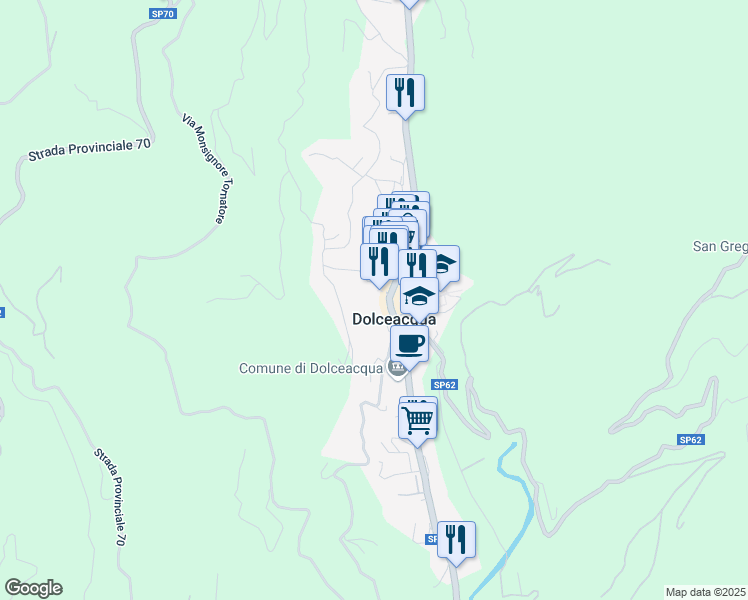 map of restaurants, bars, coffee shops, grocery stores, and more near in Province of Imperia