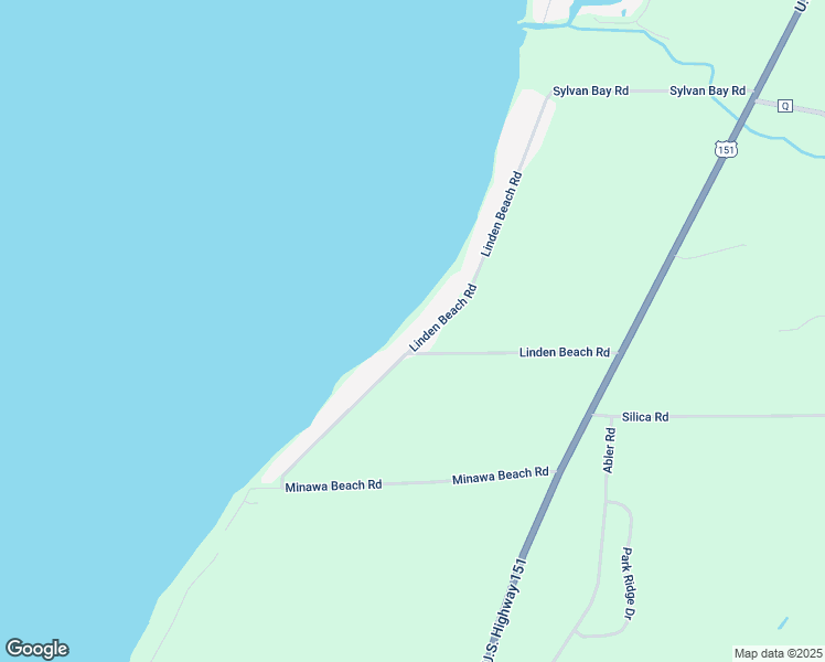 map of restaurants, bars, coffee shops, grocery stores, and more near N8560 Linden Beach Road in Fond du Lac