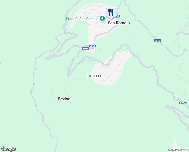 map of restaurants, bars, coffee shops, grocery stores, and more near in San Romolo