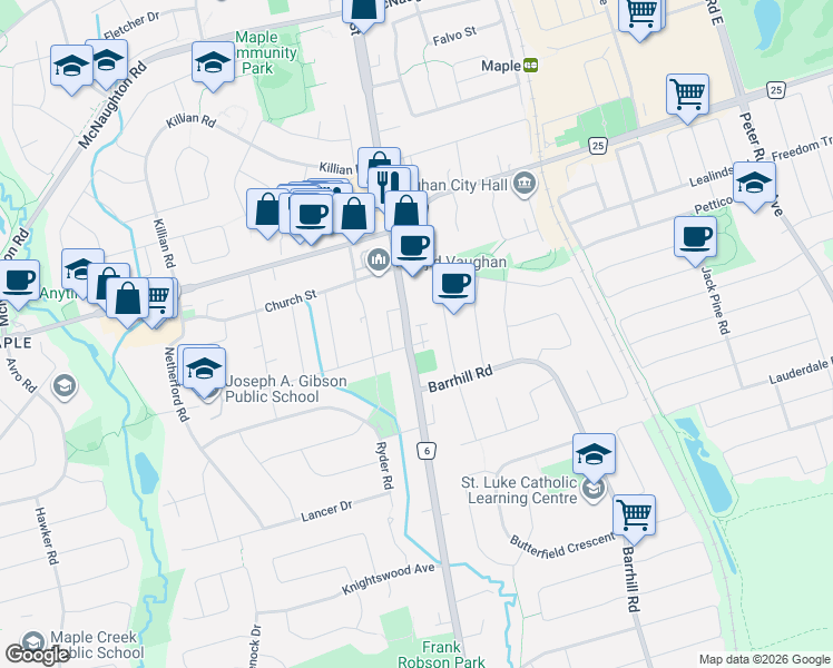 map of restaurants, bars, coffee shops, grocery stores, and more near in 