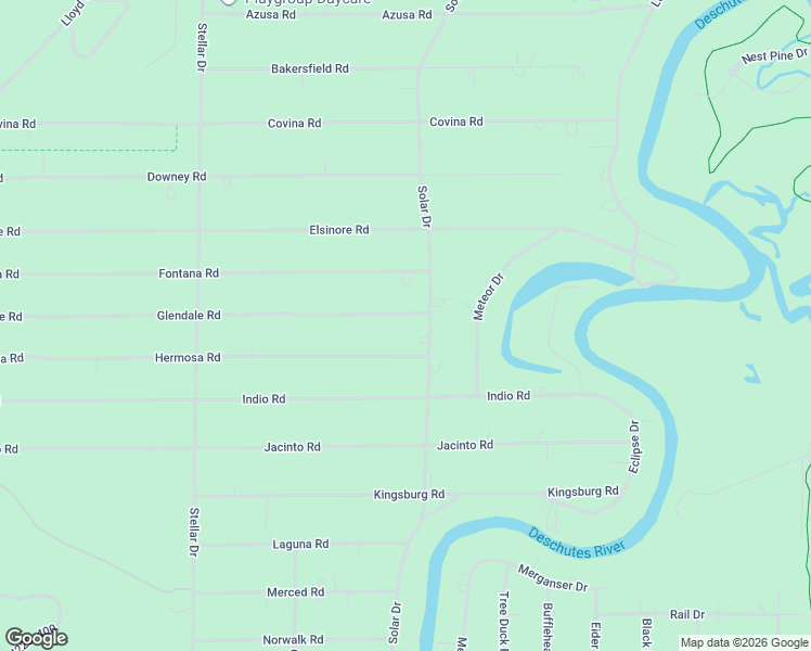 map of restaurants, bars, coffee shops, grocery stores, and more near 17177 Glendale Road in Bend