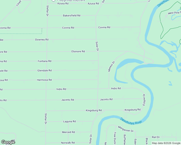 map of restaurants, bars, coffee shops, grocery stores, and more near 17177 Glendale Road in Bend