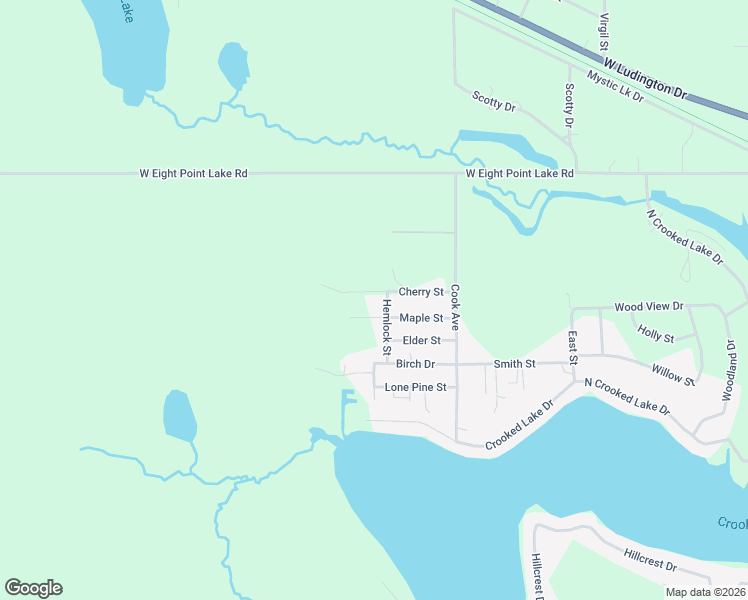 map of restaurants, bars, coffee shops, grocery stores, and more near 522 Hemlock Street in Lake