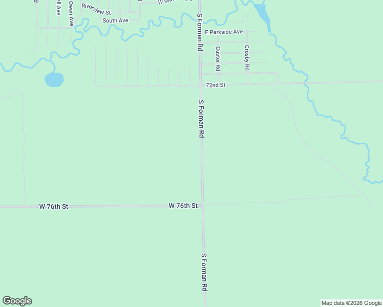 map of restaurants, bars, coffee shops, grocery stores, and more near 9237-9239 South Forman Road in Idlewild