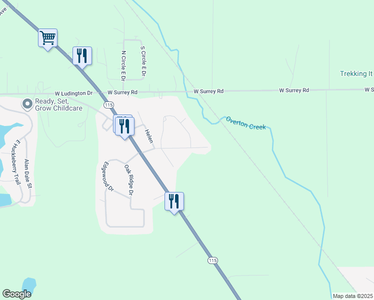 map of restaurants, bars, coffee shops, grocery stores, and more near 2068-2298 Alice Street in Farwell