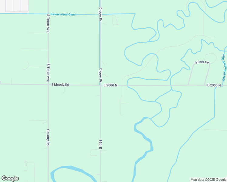 map of restaurants, bars, coffee shops, grocery stores, and more near 2085 East 2000 North in Sugar City