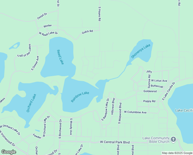 map of restaurants, bars, coffee shops, grocery stores, and more near 8663 West Deer Run in Baldwin