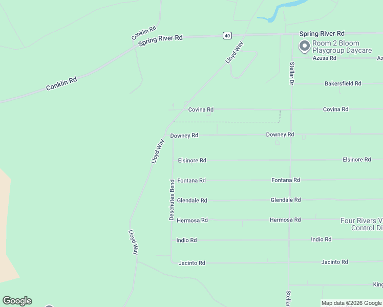 map of restaurants, bars, coffee shops, grocery stores, and more near 16852 Elsinore Road in Bend