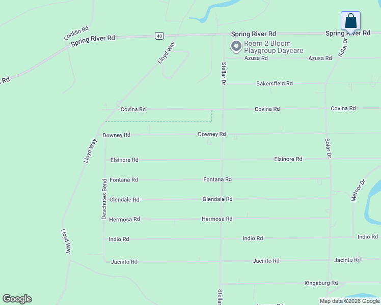 map of restaurants, bars, coffee shops, grocery stores, and more near 16976 Elsinore Road in Bend