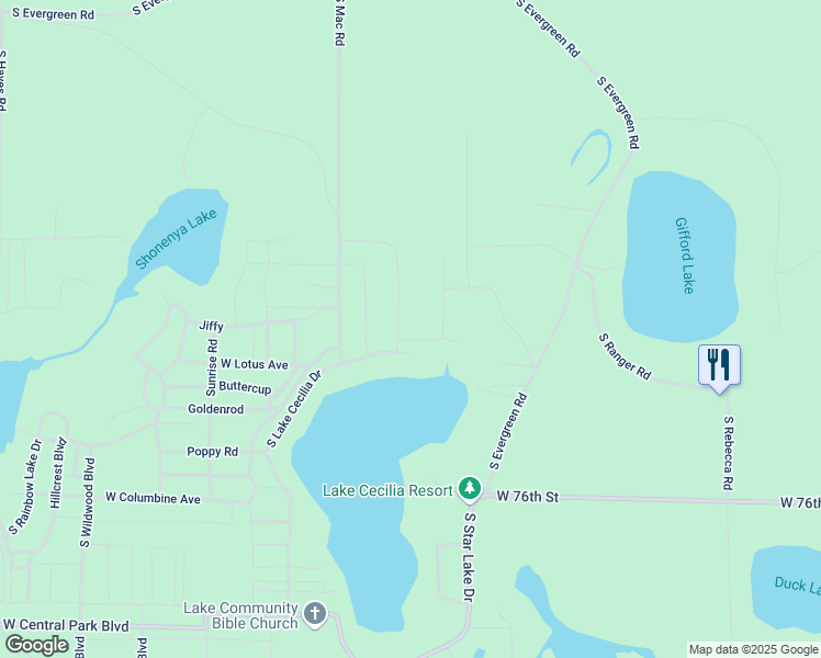 map of restaurants, bars, coffee shops, grocery stores, and more near 9075 South Burnt Oak Avenue in Baldwin