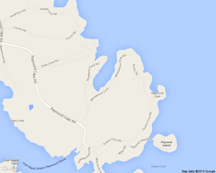 map of restaurants, bars, coffee shops, grocery stores, and more near 40 Whittemore Cove Road in Raymond