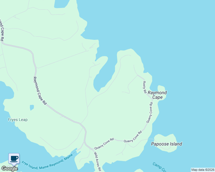map of restaurants, bars, coffee shops, grocery stores, and more near 40 Whittemore Cove in Raymond