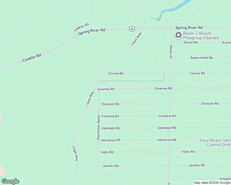map of restaurants, bars, coffee shops, grocery stores, and more near 16850 Downey Road in Bend