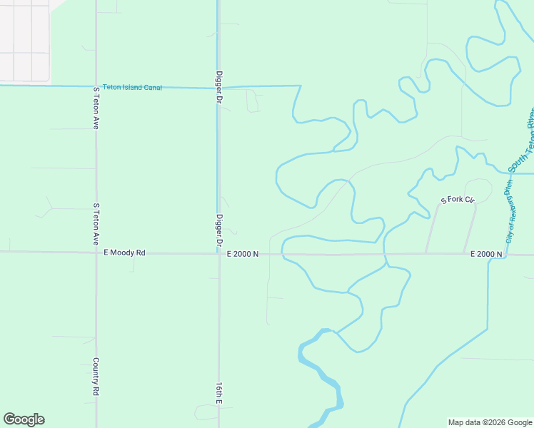 map of restaurants, bars, coffee shops, grocery stores, and more near 2152 East 2000 North in Sugar City