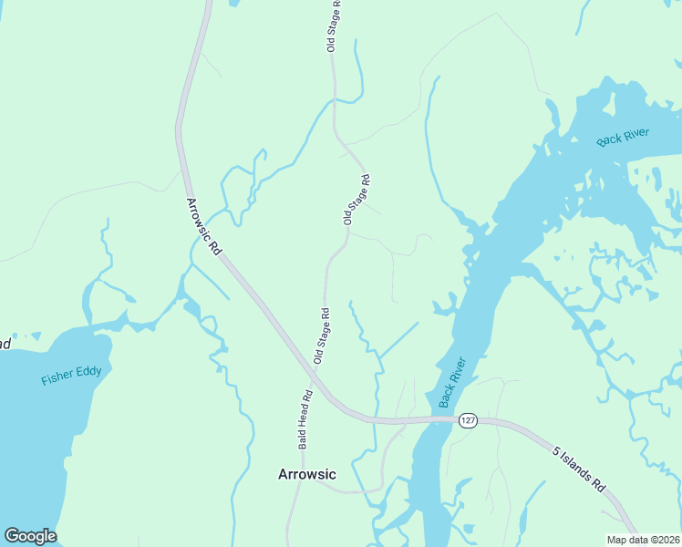 map of restaurants, bars, coffee shops, grocery stores, and more near 698 Old Stage Road in Arrowsic